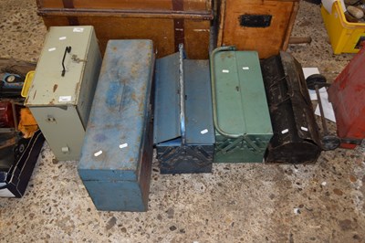 Lot 1083 - Five metal tool boxes