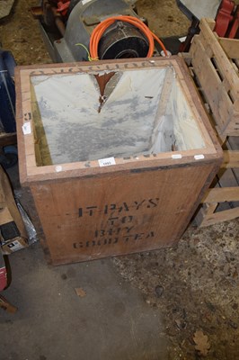 Lot 1093 - Vintage tea chest