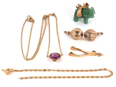 Lot 192 - A mixed lot of jewellery to include a 9ct...