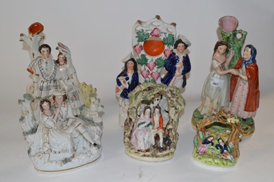 Lot 358 - Quantity of Staffordshire wares including a...