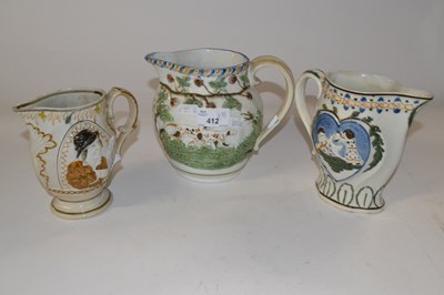 Lot 412 - A group of three early 19th Century Pratt ware...