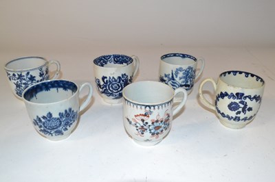 Lot 415 - Quantity of six 18th Century English porcelain...