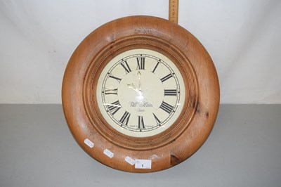 Lot 1 - Modern pine framed wall clock