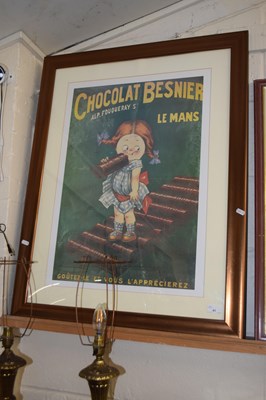 Lot 41 - A reproduction French coloured print Chocolat...