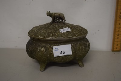 Lot 46 - A small jewellery box with musical movement...
