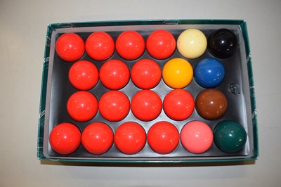 Lot 54 - A case of snooker balls