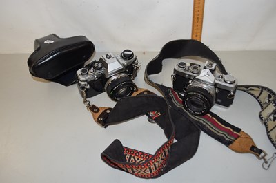 Lot 59 - Olympus OM1 camera together with an Olympus...