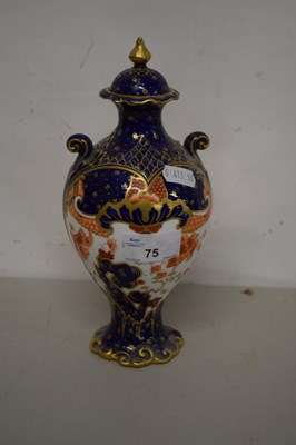 Lot 75 - A small Royal Crown Derby gilt decorated...