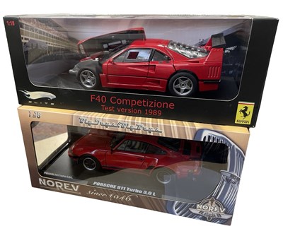 Lot 80 - A pair of boxed 1:18 scale model cars, to...