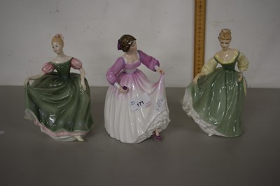 Lot 171 - Group of three Royal Doulton figurines