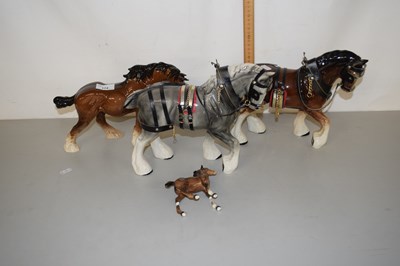 Lot 174 - Mixed Lot: Horse models comprising a Beswick...