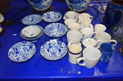 Lot 188 - Mixed Lot: Various blue and white tea wares...