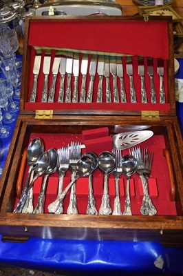 Lot 196 - A canteen of silver plated cutlery