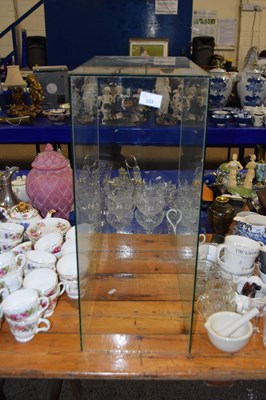 Lot 223 - A rectangular glass display case