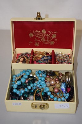 Lot 129A - Case of various costume jewellery