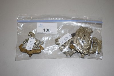 Lot 130 - Group of various military cap badges to...