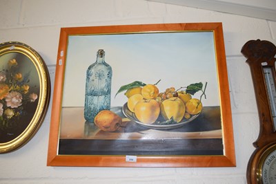 Lot 259 - A still life of fruit, framed