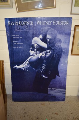 Lot 281 - Kevin Costner and Whitney Houston - cardboard...