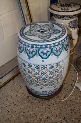 Lot 286 - A modern Chinese porcelain stool