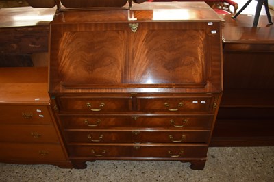 Lot 295 - Good quality reproduction mahogany bureau by...