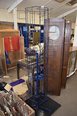 Lot 841 - A revolving card display rack