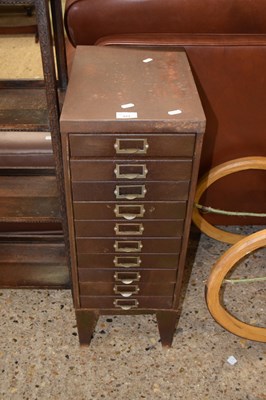 Lot 323 - A metal workshop chest of drawers