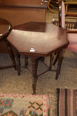 Lot 342 - Late Victorian American walnut octagonal two...