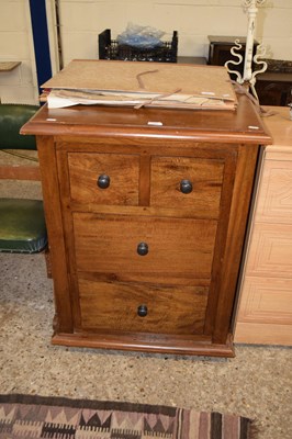 Lot 350 - Modern hardwood four drawer chest