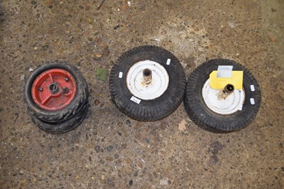 Lot 1116 - Two pairs of rotavator wheels