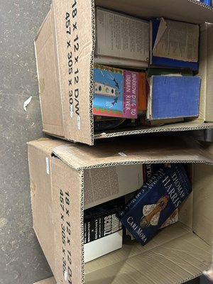 Lot 588 - Two boxes of assorted books