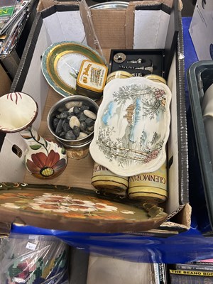 Lot 610 - Mixed Lot: Ceramics, painted tray, collectors...