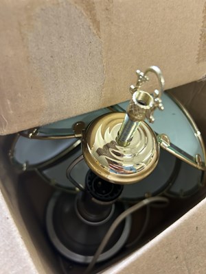 Lot 625 - Brass plated touch lamp