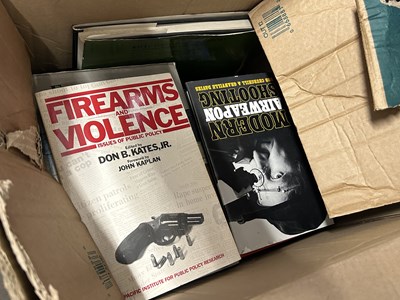 Lot 639 - Non fiction books on guns and gun control,...