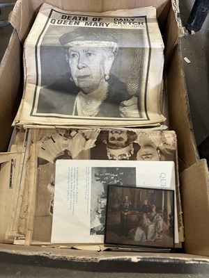 Lot 676 - Quantity of ephemera and newspapers