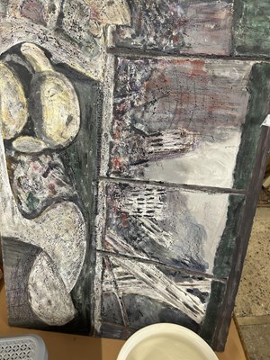 Lot 703 - Three contemporary oil on boards, unframed