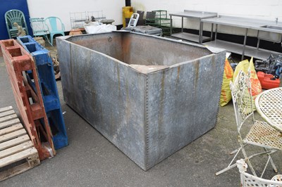 Lot 388 - Large galvanised water tank