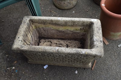 Lot 392 - Cotswold Studios concrete rectangular planter,...