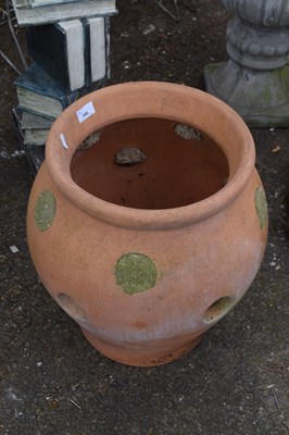 Lot 396 - A terracotta herb pot