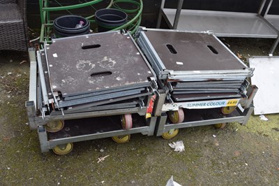 Lot 404 - Disassembled Dutch flower trolleys