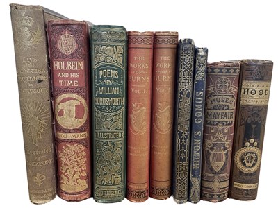 Lot 324 - DECORATIVE CLOTH BINDINGS IN GILT, including...