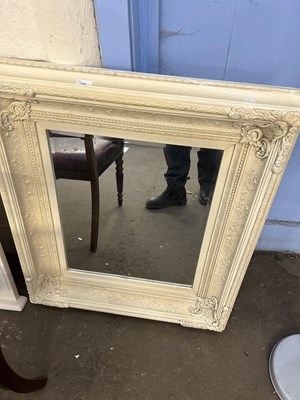 Lot 769 - Cream painted wall mirror