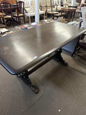 Lot 771 - Stained pine dining table