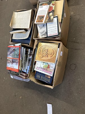 Lot 801 - Four boxes of assorted books