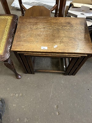 Lot 833 - Nest of three tables