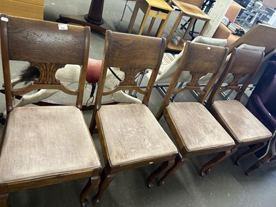 Lot 854 - Set of four dining chairs