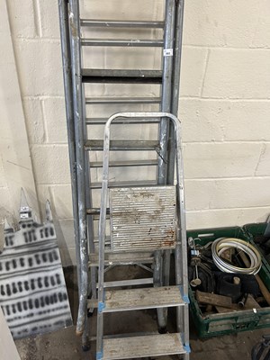 Lot 893 - Three folding stepladders