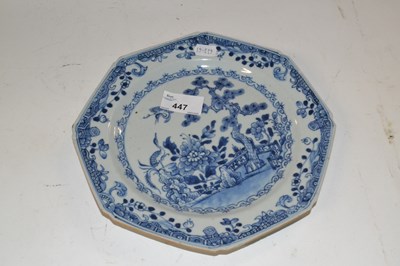 Lot 412 - An 18th Century Chinese porcelain octagonal...