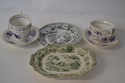 Lot 449 - A small 19th Century Spode Aesop's Fable plate...