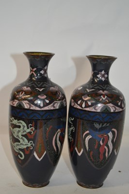 Lot 450 - A pair of early 20th Century Cloisonne vases...