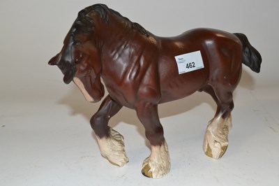 Lot 462 - A Beswick model of a working horse in matt glaze